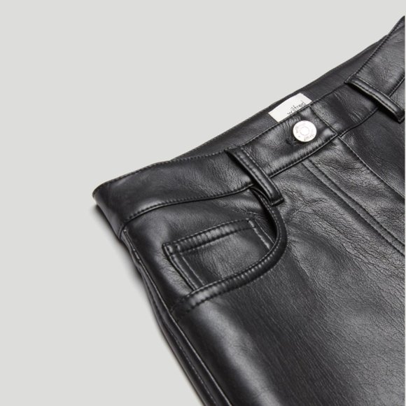 Aritzia Wilfred The Melina Pant High Waisted Vegan Leather Classic Length - Picture 3 of 6